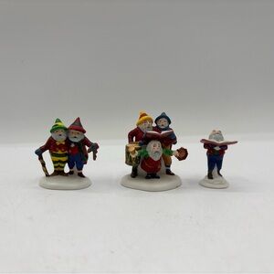 Dept 56 1994 Vintage Heritage Village Sing A Song For Santa Set Of 3 5631-6 EUC